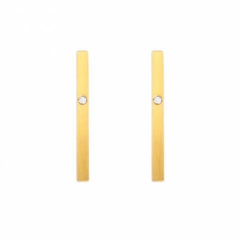 Golden Segment Earrings