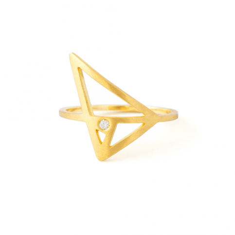 Golden Triangle Ring