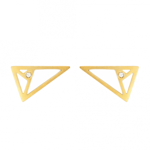 Golden Triangle Earrings